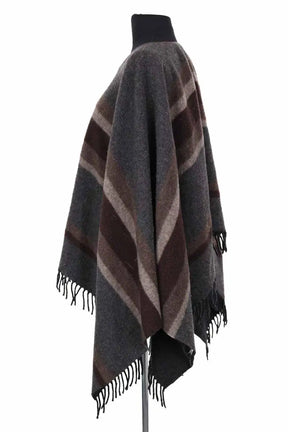 Poncho Sandro Other Gris en Laine