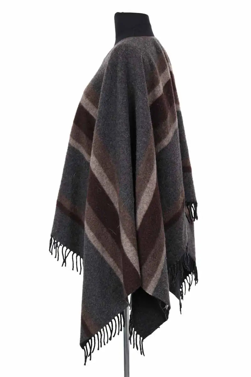 Poncho Sandro Other Gris en Laine