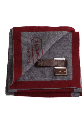 Écharpe Coach Bordeaux en Laine