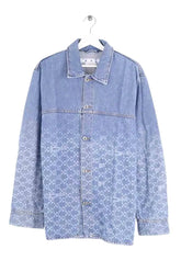 Veste Off White Bleu en Coton, taille L - Seconde Main