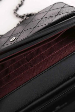 Sac à bandoulière Chanel Wallet On Chain 2.55 Noir en Cuir