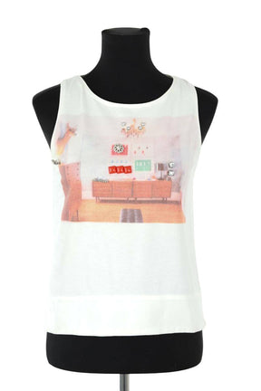 Top sans manche Maje  Blanc