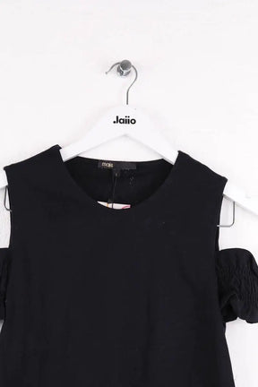 Top Maje Noir en Coton