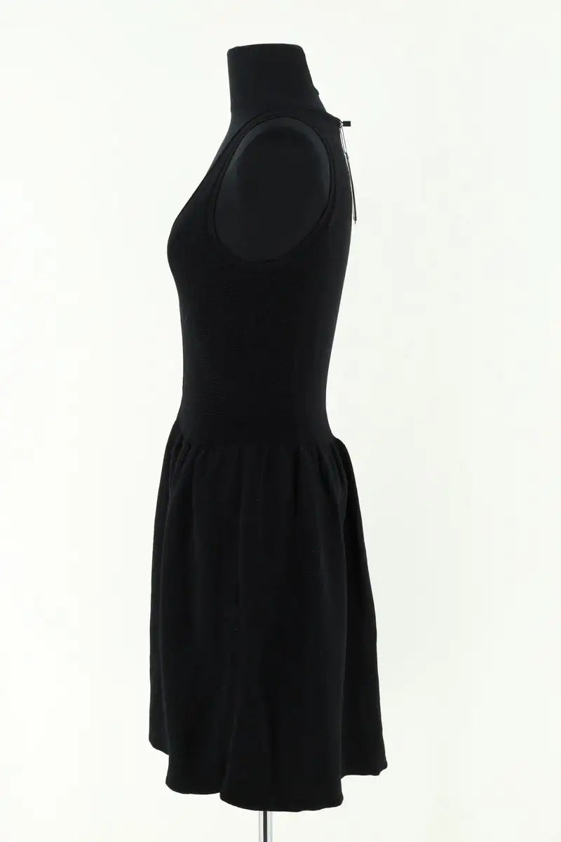 Robe sans manches Sandro Noir en Viscose