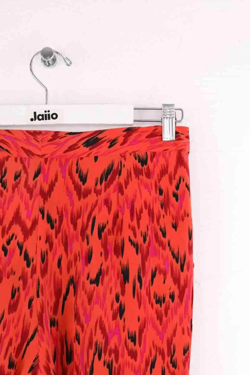 Pantalon droit Antik Batik Orange en Soie