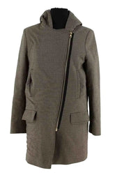 Manteau Sandro Marron en Synthétique, taille L - Seconde Main
