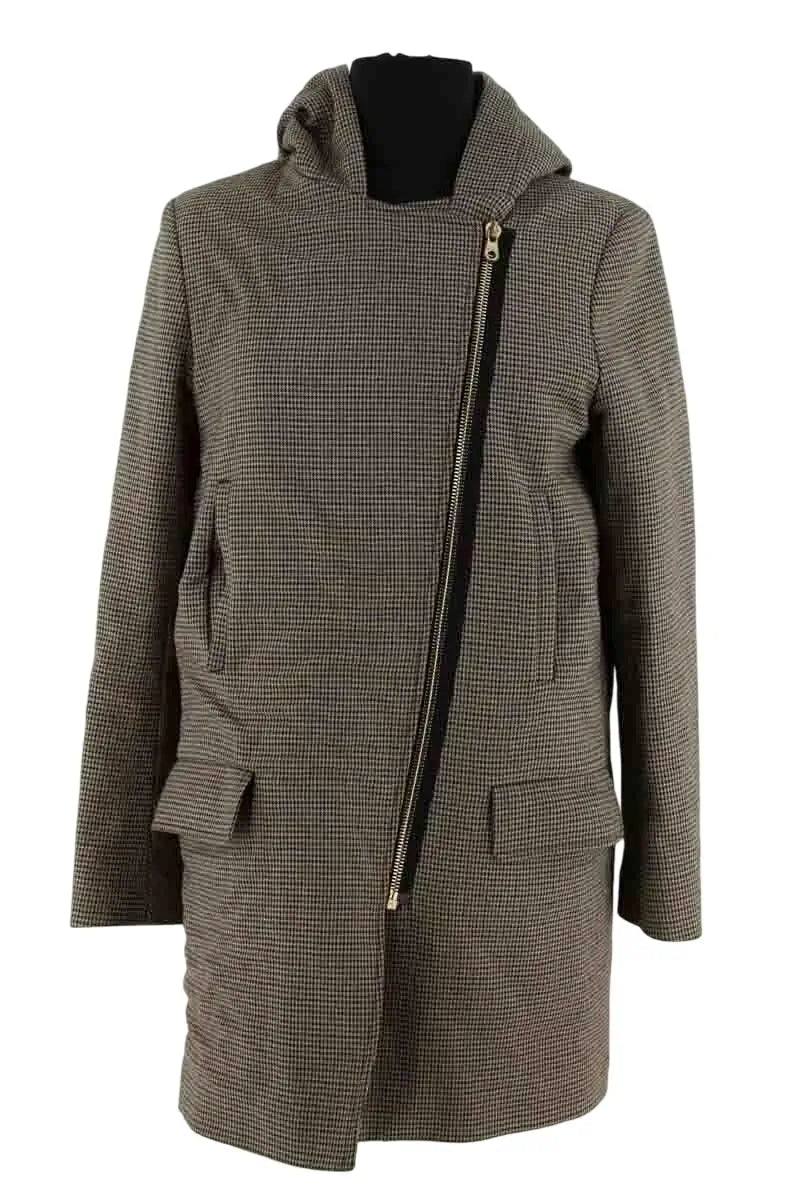 Manteau Sandro Marron en Synthétique, taille L - Seconde Main