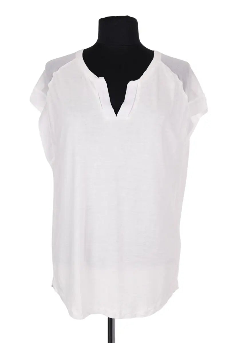 T-shirt Gerard Darel Blanc en Viscose, taille S - Seconde Main