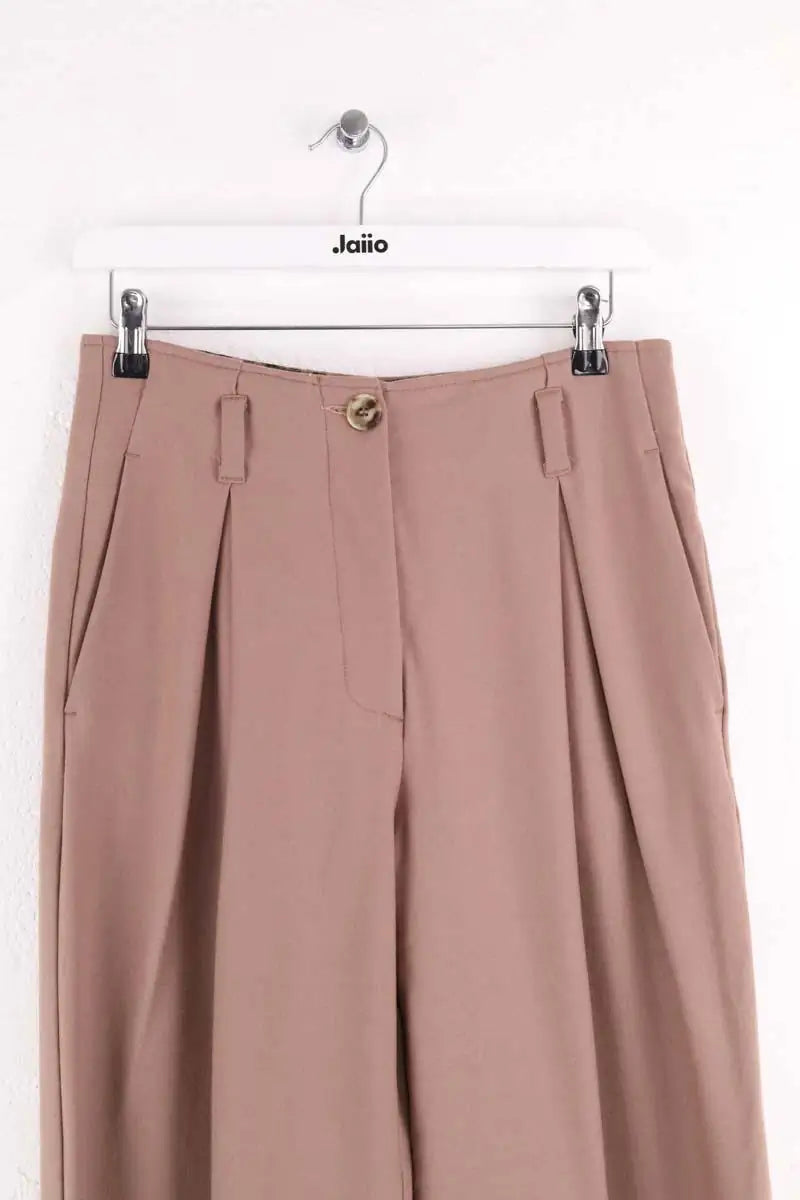 Pantalon large Momoni Marron en Laine