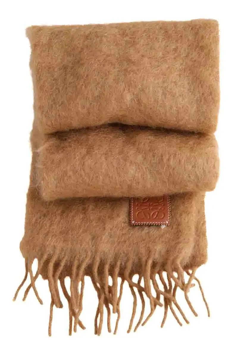 Écharpe Loewe Camel en Laine