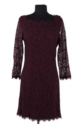 Robe Diane Von Furstenberg Violet en Synthétique, taille XL - Seconde Main