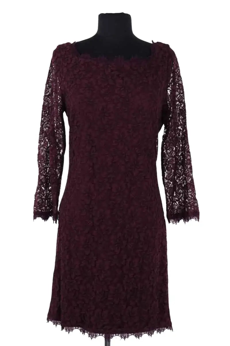 Robe Diane Von Furstenberg Violet en Synthétique, taille XL - Seconde Main