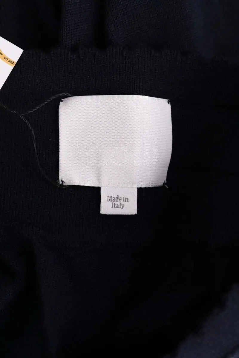 Pantalon large Molli Marine en Laine