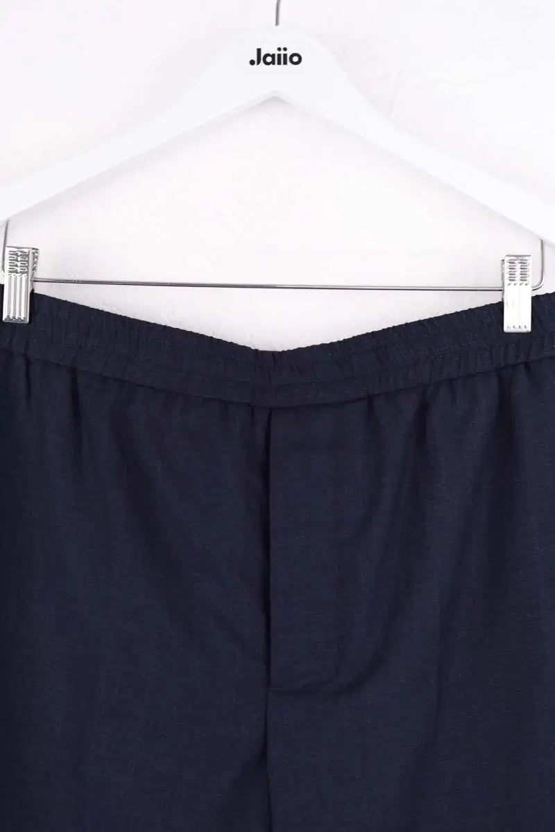 Pantalon droit Ami Bleu en Laine