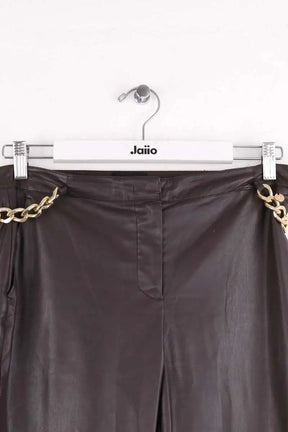 Pantalon droit Liu Jo Marron en Synthétique