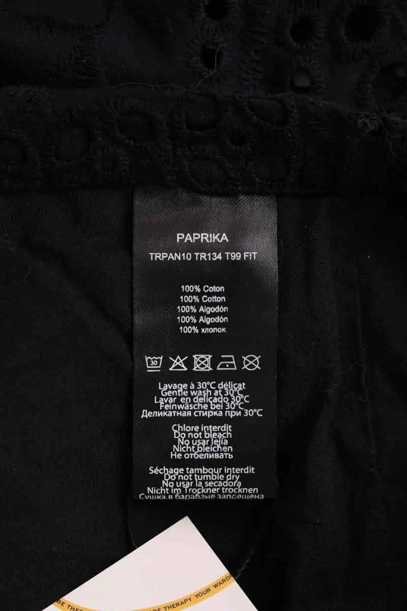 Pantalon Tara Jarmon Noir en Coton