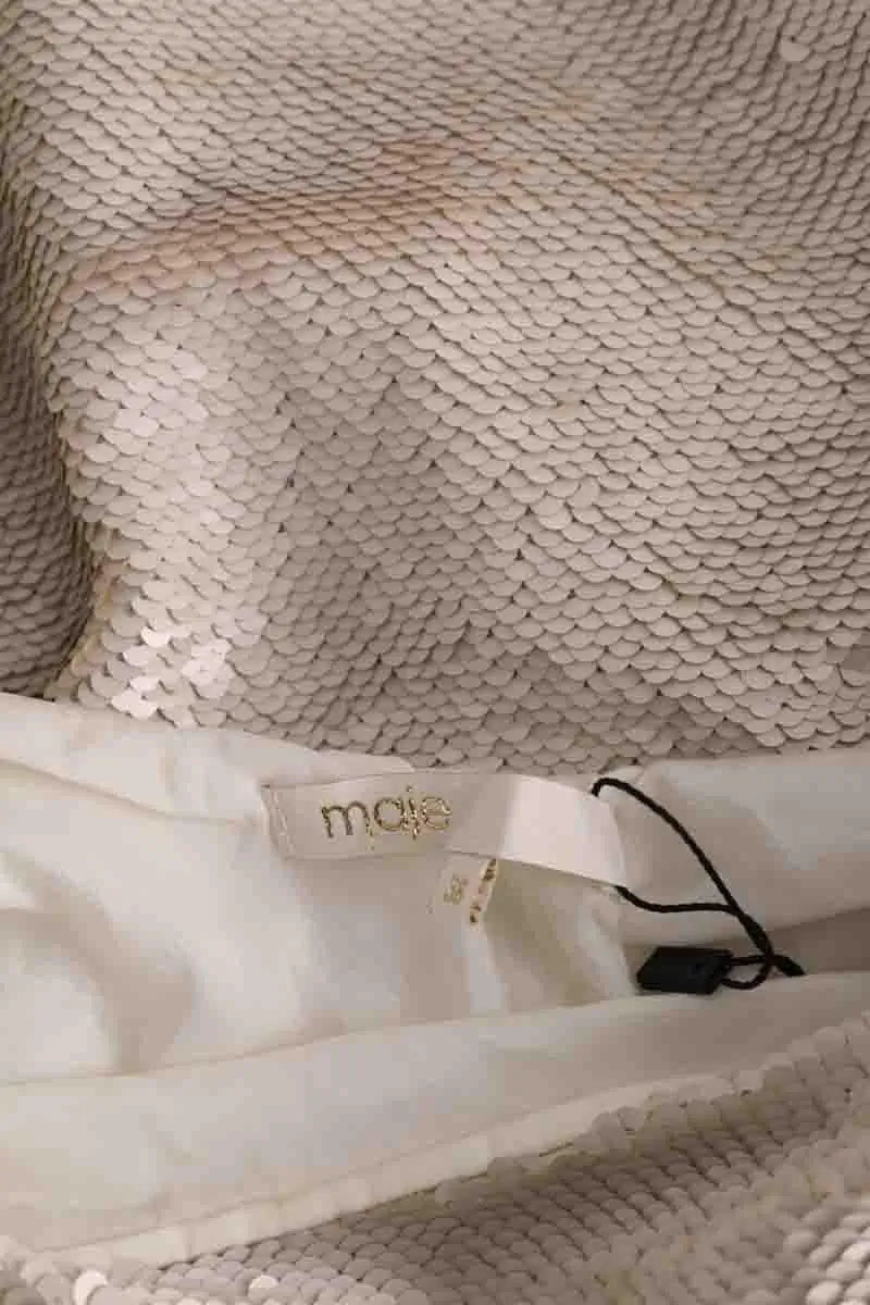 Robe Maje Doré en Synthétique