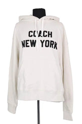 Sweatshirt Coach Ecru en Coton, taille S - Seconde Main