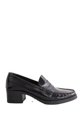 Mocassins LK Bennett Manon Noir en Cuir, taille 38 - Seconde Main
