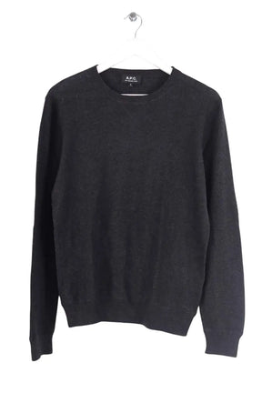 Pull APC Noir en Coton, taille S - Seconde Main