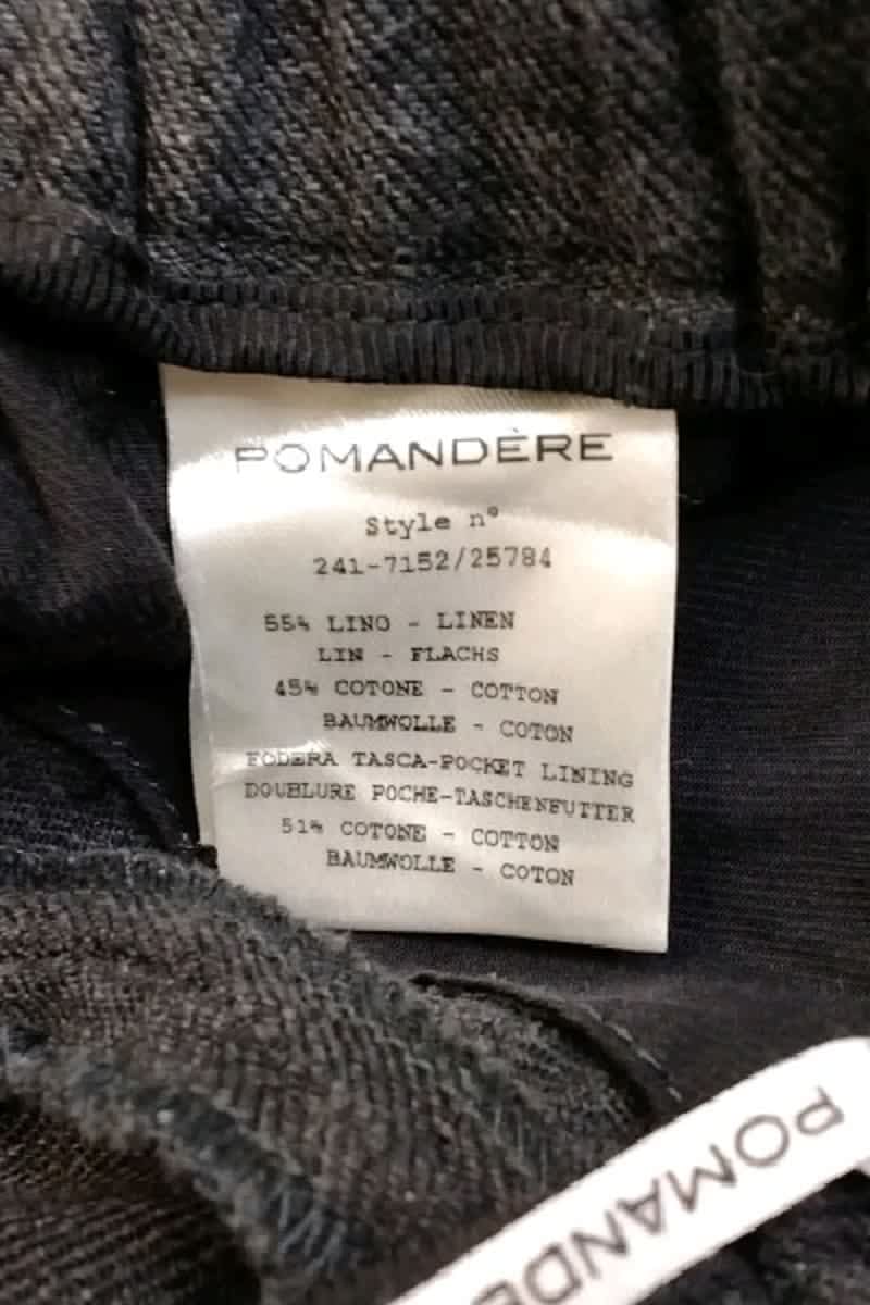 Pantalon droit Pomandère  Gris