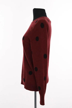 Pull Sézane Bordeaux en Cachemire