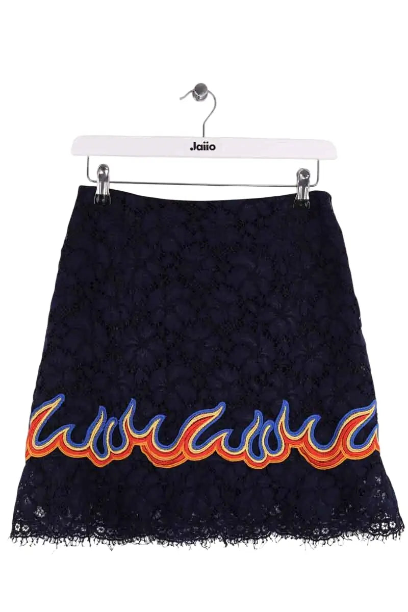 Mini jupe Sandro Bleu en Synthétique, taille M - Seconde Main