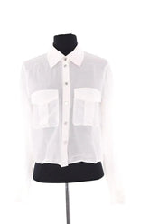 Chemise The Kooples Blanc en Viscose, taille S - Seconde Main