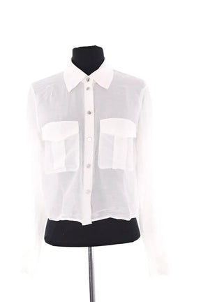 Chemise The Kooples Blanc en Viscose, taille S - Seconde Main