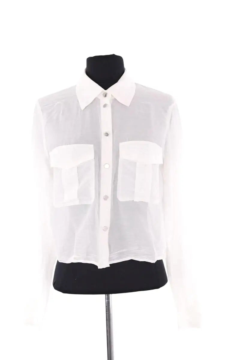 Chemise The Kooples Blanc en Viscose, taille S - Seconde Main
