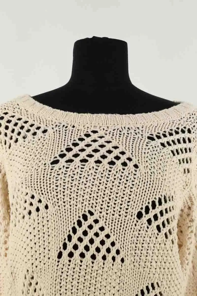 Pull Claudie Pierlot Ecru en Coton