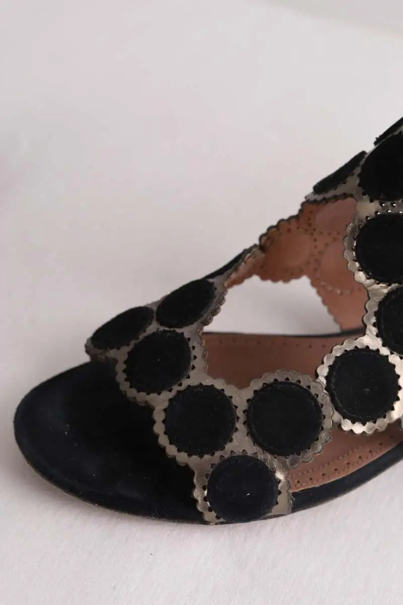 Ballerines Alaïa Noir en Daim