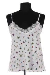 Top sans manche The Kooples Blanc en Synthétique, taille XXS - Seconde Main
