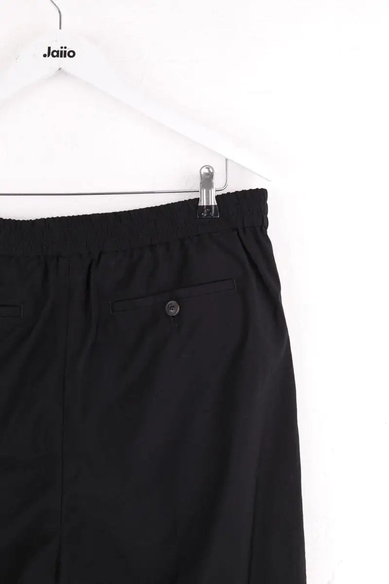 Pantalon droit Ami Noir en Laine