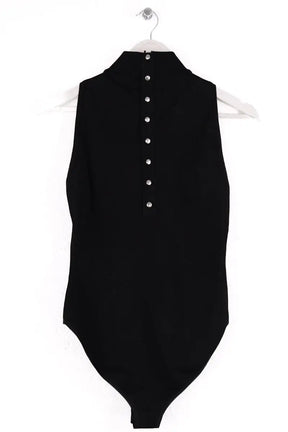 Top Alaïa Noir en Viscose