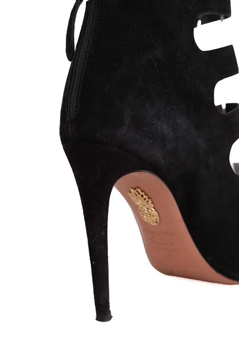 Talons Aquazzura Noir en Daim