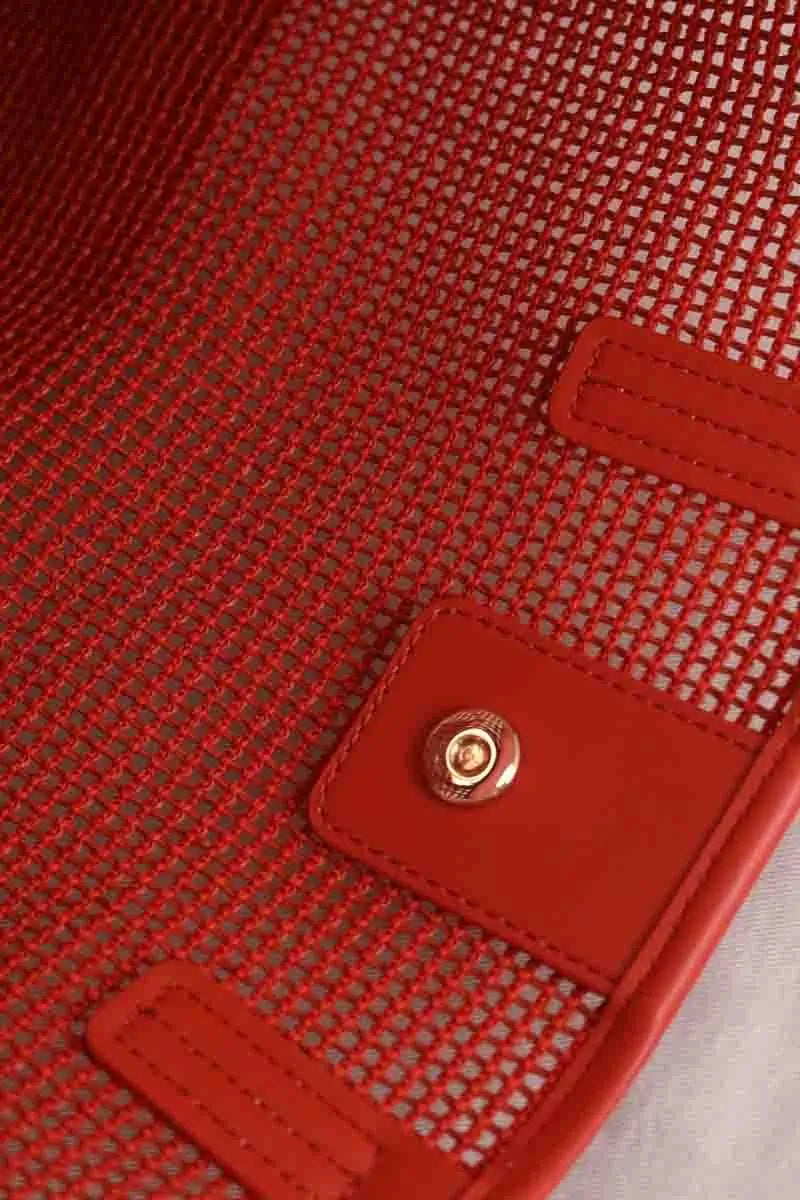 Cabas Tommy Hilfiger Orange en Tissu