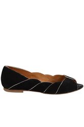 Ballerines Sézane Noir en Daim, taille 38 - Seconde Main