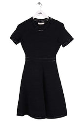 Robe Sandro Noir en Viscose, taille M - Seconde Main