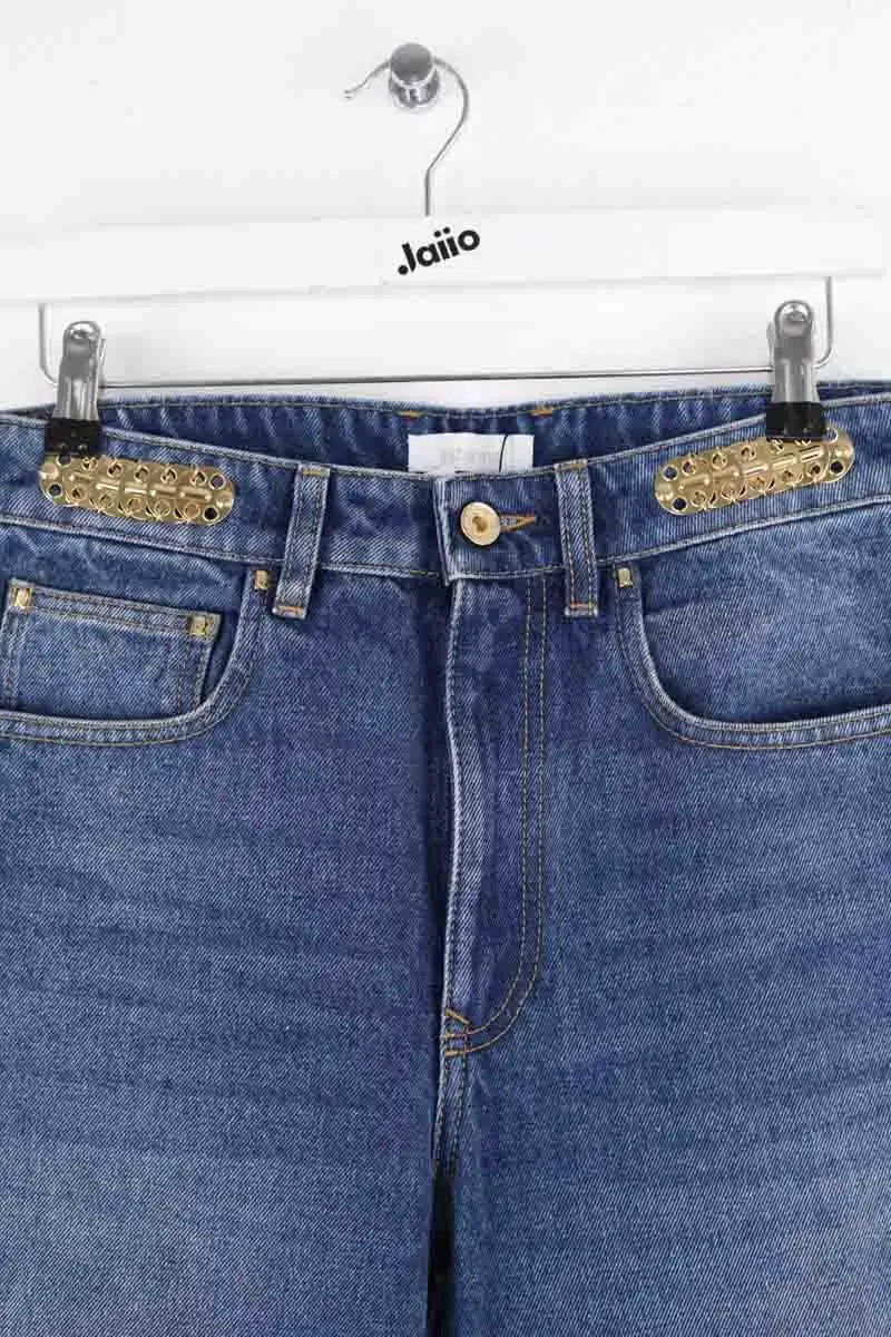 Jean large Paco Rabanne Bleu en Coton
