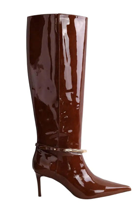Bottes Retrofete Marron en Cuir, taille 40 - Seconde Main