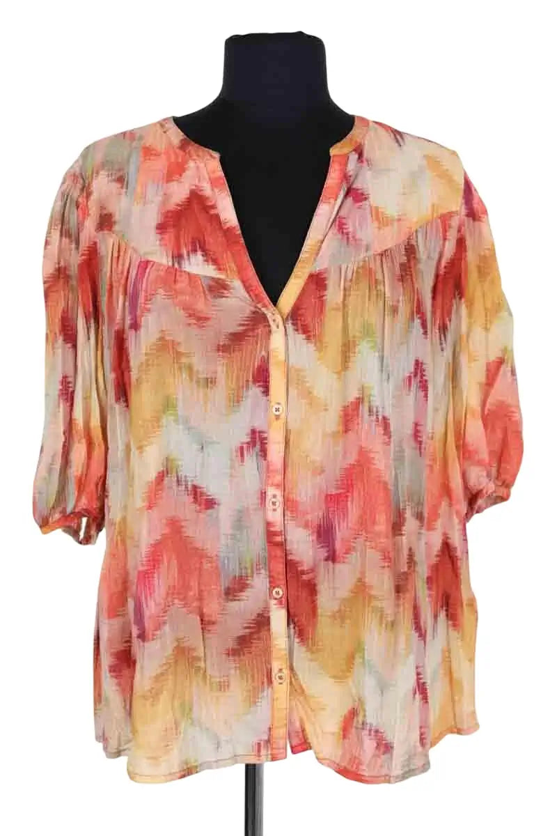 Blouse Ba&Sh Orange en Coton, taille L - Seconde Main