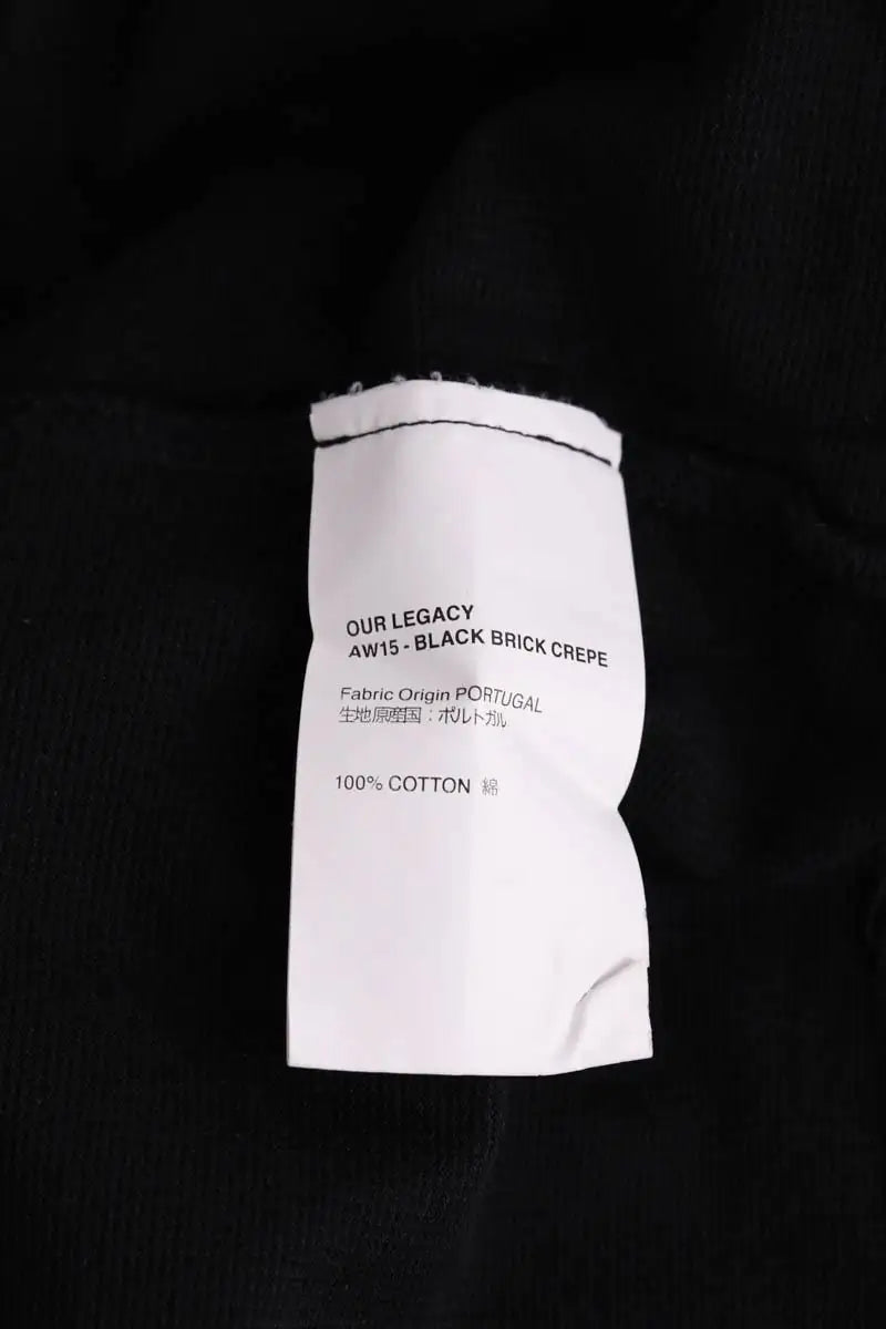 T-shirt Our Legacy Noir en Coton