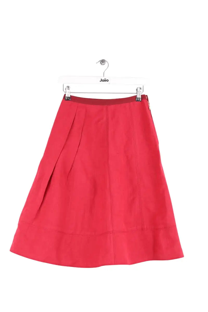 Jupe Louis Vuitton Rouge en Lin, taille S - Seconde Main