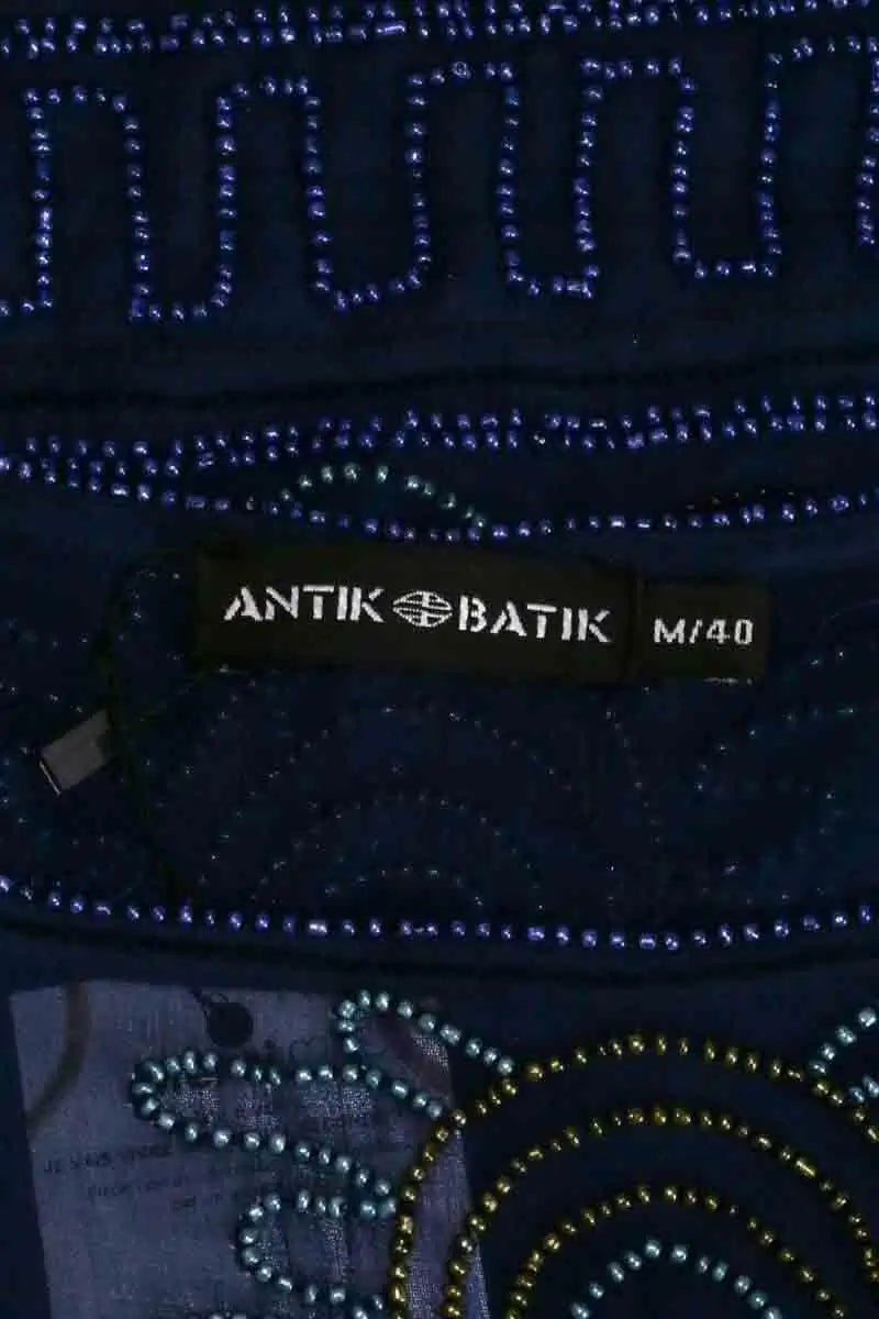 Blouse Antik Batik Bleu en Synthétique