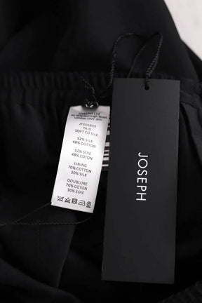 Pantalon Carot Joseph Noir en Soie