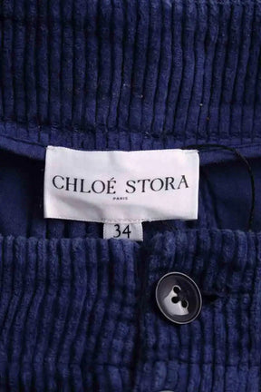 Pantalon droit Chloé Stora Bleu en Coton