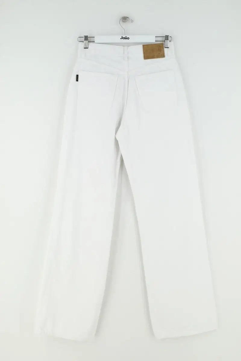 Jean large Haikure Blanc en Coton