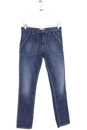 Jean droit Ba&Sh Bleu en Coton, taille S - Seconde Main