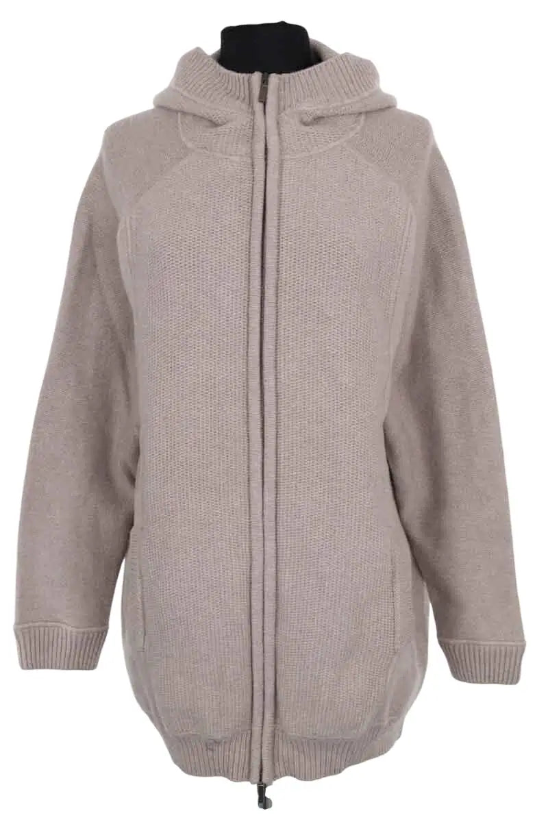 Sweatshirt zippé Max Mara Gris en Synthétique, taille M - Seconde Main